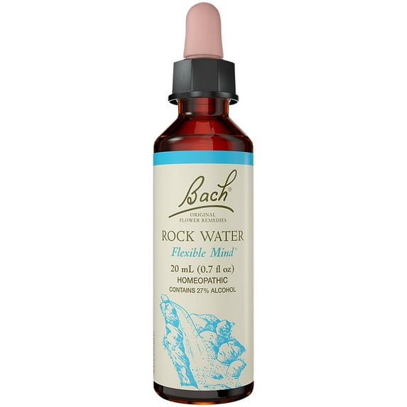 Bach - Bach Original Flower Remedy Dropper Rock Water Flower Essence - 20 ml.