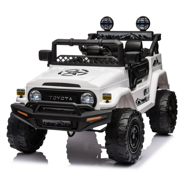 Rock Wheels Toyota FJ Cruiser Kids Ride-On Car, 12V Battery, Remote ...