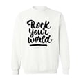 thumbnail image 1 of Rock Your World . Sweatshirt Men -Image by Shutterstock, Male Small, 1 of 4