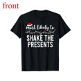 thumbnail image 1 of Rock a Gift Tee Christmas Family Pajamas Matching Set Relaxed Short Sleeve Round Neck Top Black S-5XL, 1 of 5