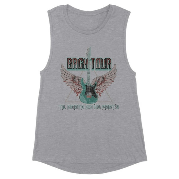 Rock and Roll Bachelorette Women's Muscle Tank X-Small Heather Grey
