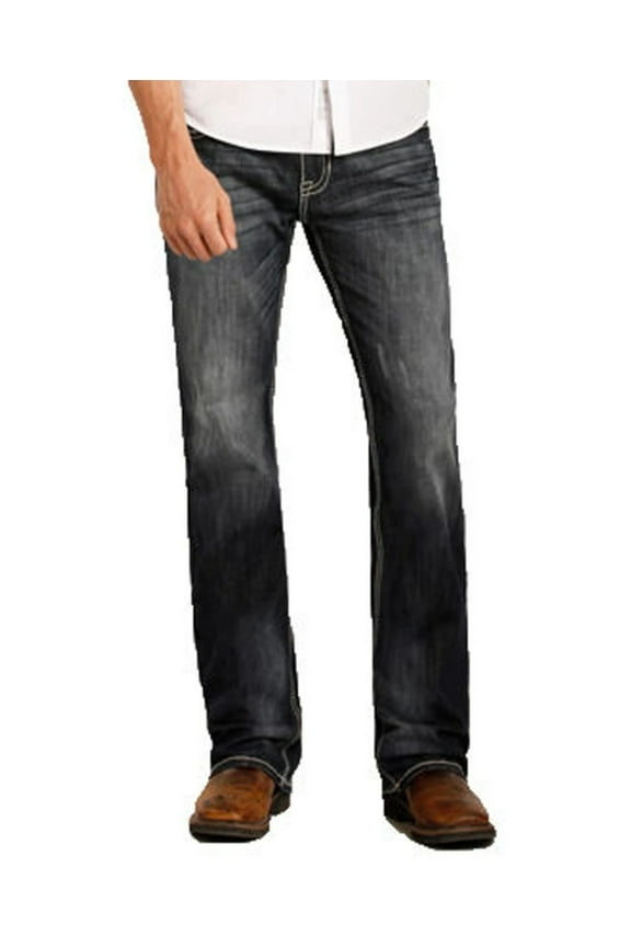 Rock & Roll Western Denim Jeans Mens Pistol 40 X 32 Med Wash M1P3473