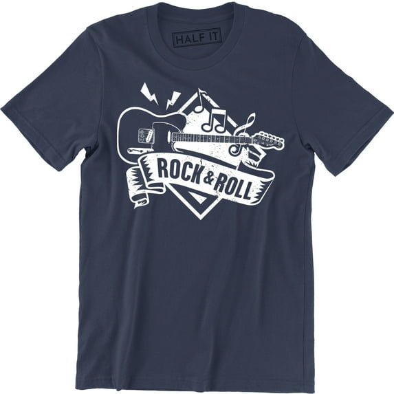 Rock and Roll Electric Guitar Music Festival Band Mens T-Shirt
