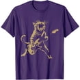 thumbnail image 1 of Rock and Roll Guitar Cat Funny Rockstar Cat Playing Guitar Unisex T-Shirt for Men Women Kids Toddler, 1 of 5