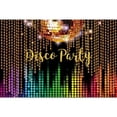thumbnail image 1 of Rock and Roll Party Disco Theme Retro Style Photo Backdrop Birthday Background Sign 90's Neon Eighties Photobooth Prop, 1 of 5