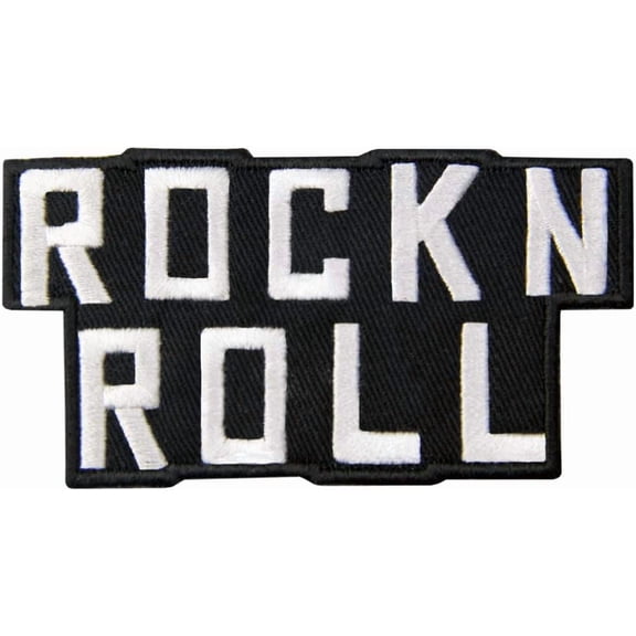 Rock and Roll Patch Embroidered Punk Heavy Metal Musical Applique Badge Iron On Sew On Emblem