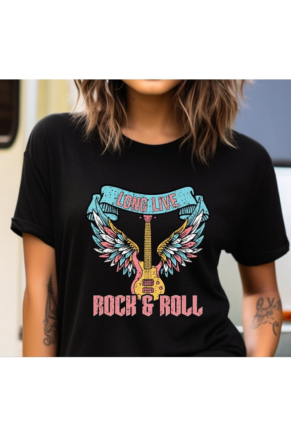 Rock and Roll Shirt, Music Festival Tee, Old School Rock, Retro 80's T Shirt, Music Lover, Band Merch, 90's Vibe, Unisex Cotton T-Shirt, Size S-5XL