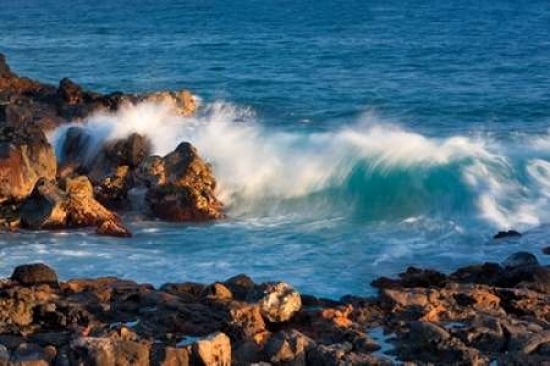 Rock and Rolling Waves Canvas Art - Dennis Frates (24 x 36)