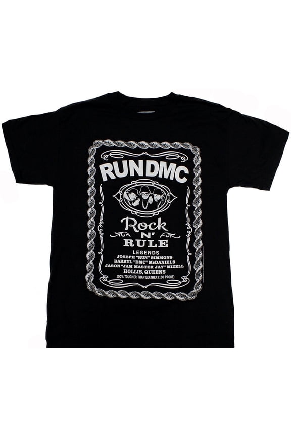 Rock and Rule Whiskey Label Adult T-Shirt