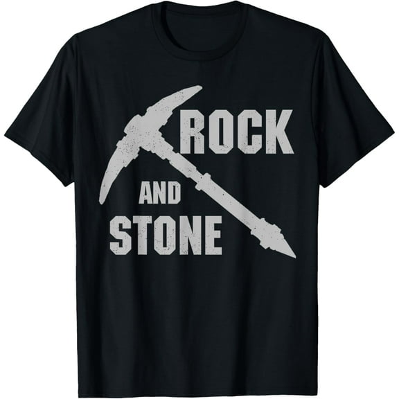 Rock and Stone! - Grey Design Vintage T-Shirt