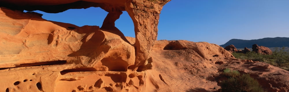 Rock formation Arizona Canvas Art - Panoramic Images (36 x 12)