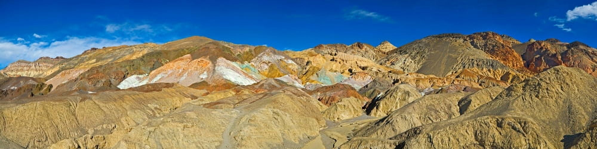Rock formation on a landscape Artists Drive Death Valley Death Valley National Park California USA Canvas Art - Panoramic Images (36 x 9)
