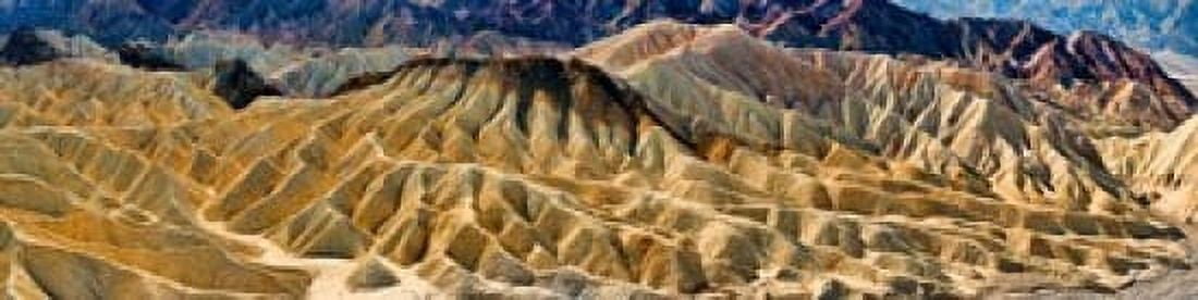 Rock formation on a landscape Zabriskie Point Death Valley Death Valley National Park California USA Canvas Art - Panoramic Images (40 x 10)