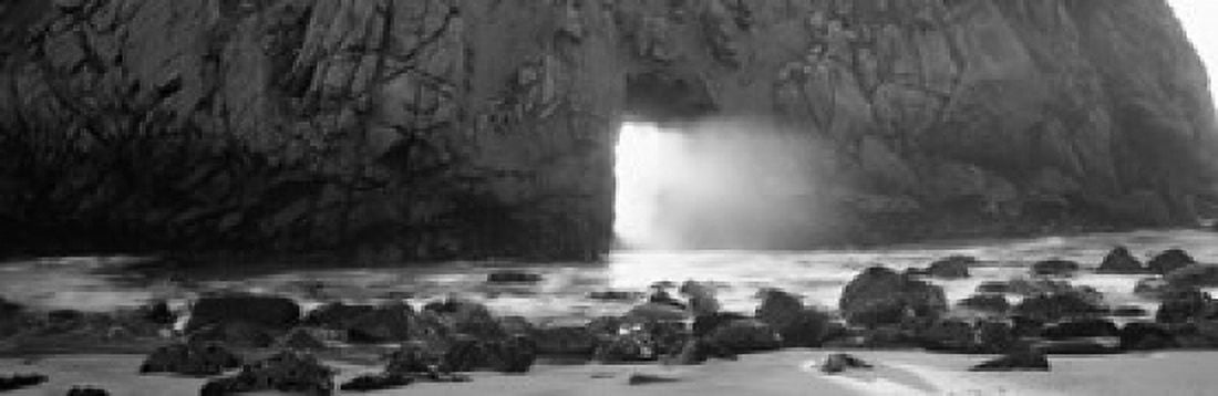 Rock formation on the beach Pfeiffer Beach Big Sur California USA Canvas Art - Panoramic Images (18 x 6)