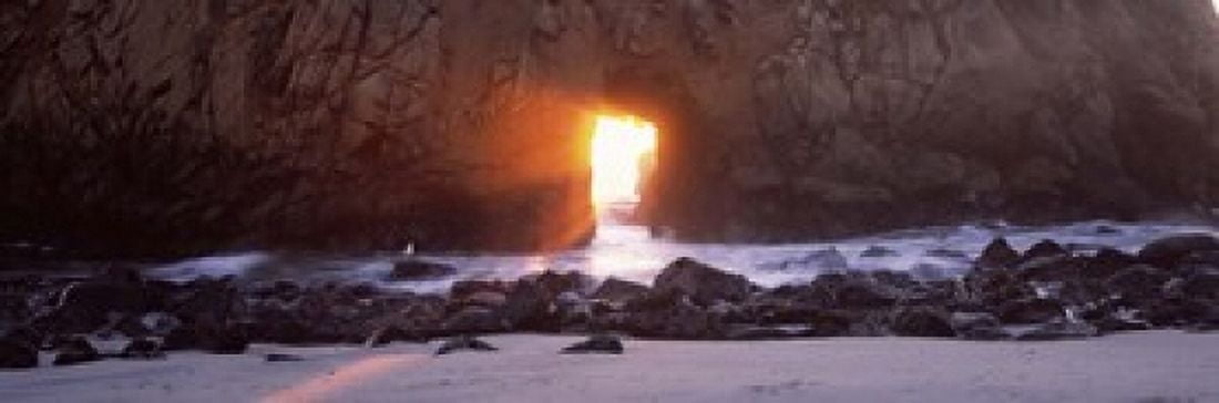 Rock formation on the beach Pfeiffer Beach Big Sur California USA Canvas Art - Panoramic Images (18 x 6)