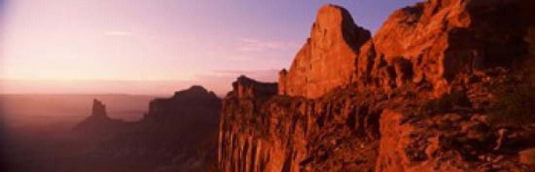 Rock formations Canyonlands National Park Utah USA Canvas Art - Panoramic Images (36 x 12)