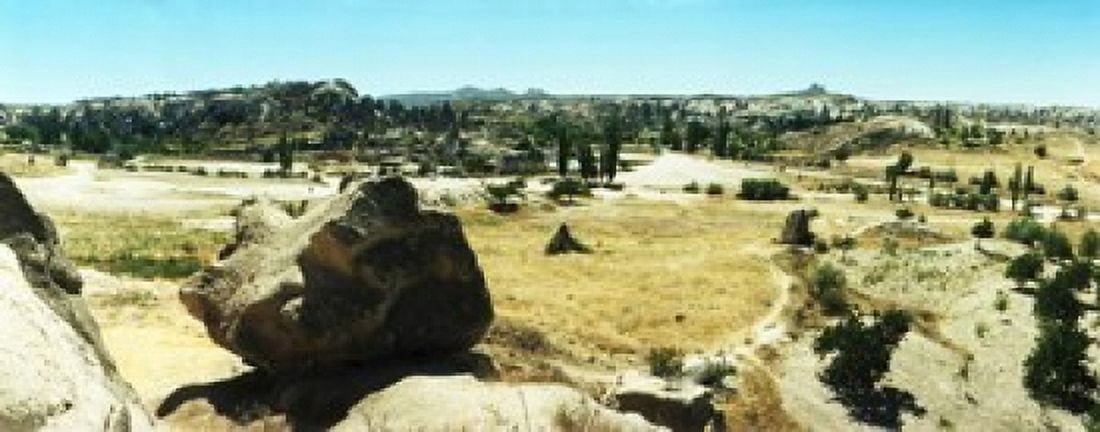 Rock formations Cappadocia Central Anatolia Region Turkey Canvas Art - Panoramic Images (15 x 6)