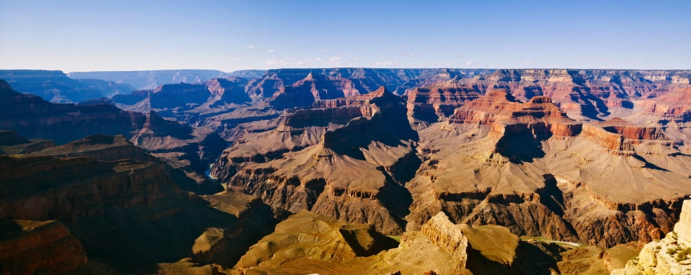 Rock formations Grand Canyon National Park Arizona USA Canvas Art - Panoramic Images (36 x 12)