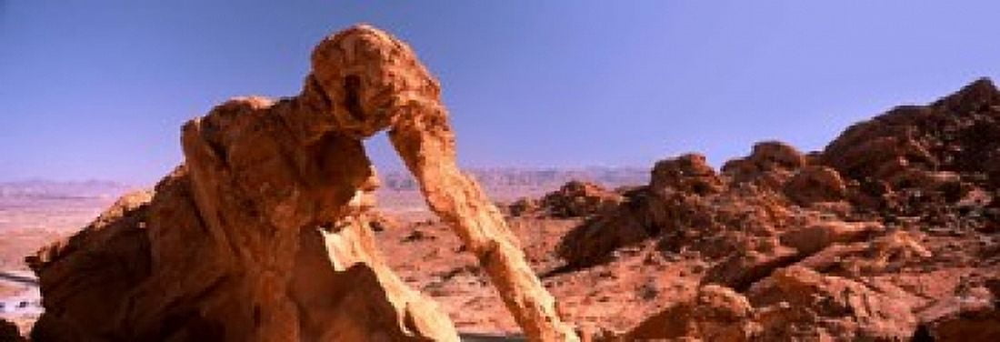 Rock formations Valley of Fire State Park Nevada USA Canvas Art - Panoramic Images (18 x 7)