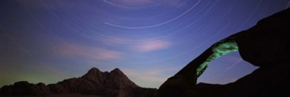 Rock formations Wadi Rum Jordan Canvas Art - Panoramic Images (18 x 6)