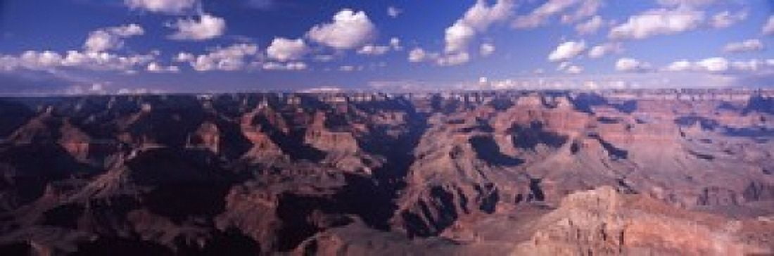 Rock formations at Grand Canyon Grand Canyon National Park Arizona USA Canvas Art - Panoramic Images (36 x 12)