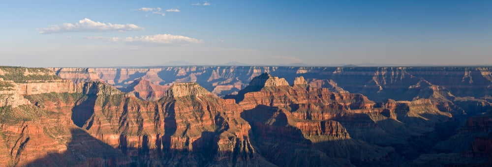 Rock formations at a canyon North Rim Grand Canyon National Park Arizona USA Canvas Art - Panoramic Images (27 x 9)
