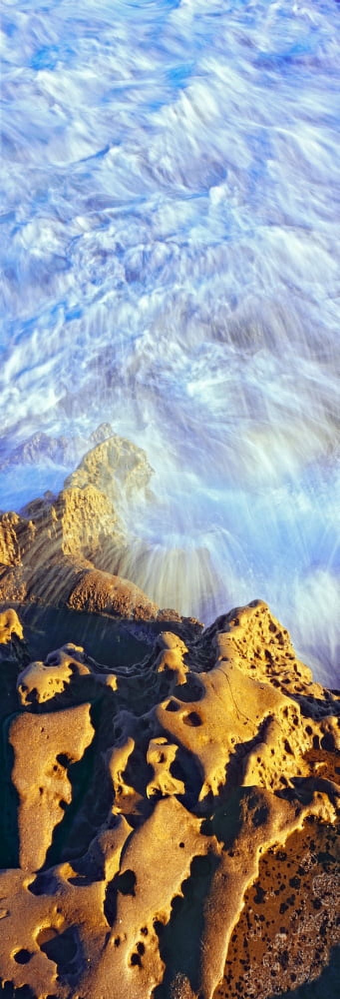 Rock formations at the coast Bird Rock La Jolla San Diego California USA Canvas Art - Panoramic Images (27 x 9)