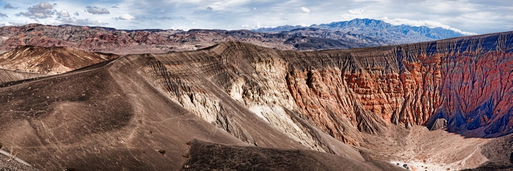 Rock formations at volcanic crater Ubehebe Crater Death Valley Death Valley National Park California USA Canvas Art - Panoramic Images (27 x 9)