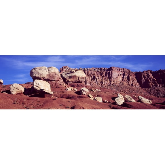 Rock formations in Capitol Reef National Park, Utah, USA Poster Print (36 x 12)