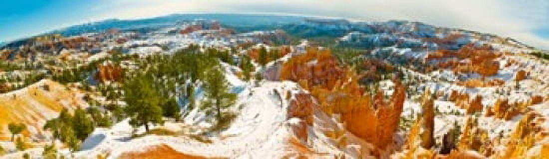 Rock formations in a canyon Bryce Canyon Bryce Canyon National Park Red Rock Country Utah USA Canvas Art - Panoramic Images (20 x 6)