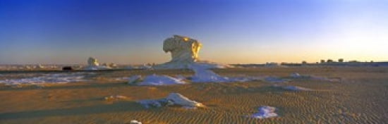 Rock formations in a desert White Desert Farafra Oasis Egypt Canvas Art - Panoramic Images (36 x 12)