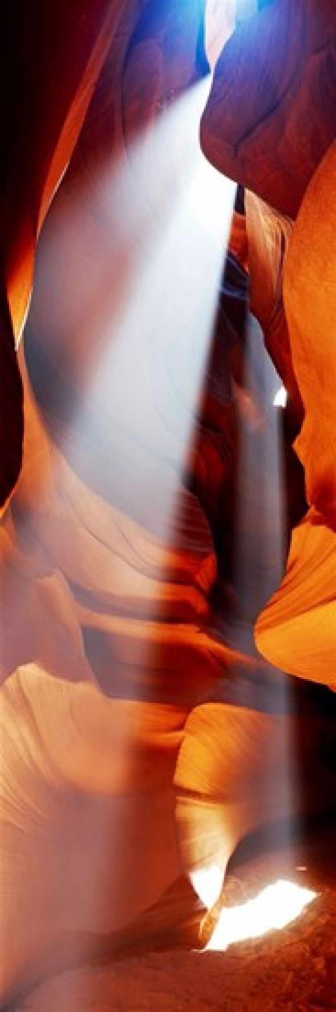 Rock formations in a slot canyon Upper Antelope Canyon Antelope Canyon Page Arizona USA Canvas Art - Panoramic Images (18 x 6)