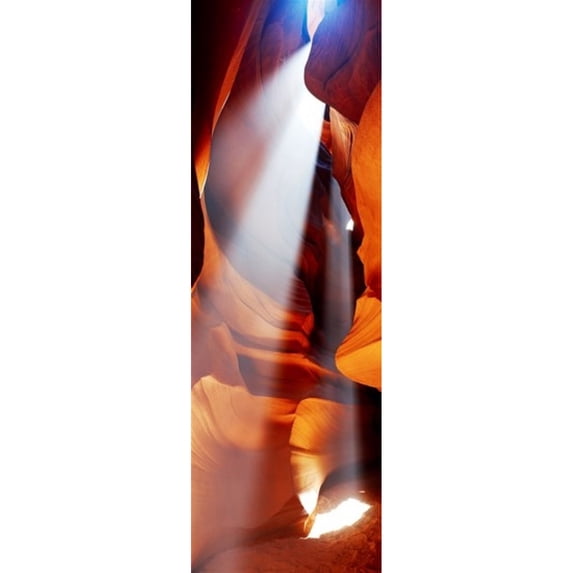 Rock formations in a slot canyon Upper Antelope Canyon Antelope Canyon Page Arizona USA Poster Print (18 x 6)