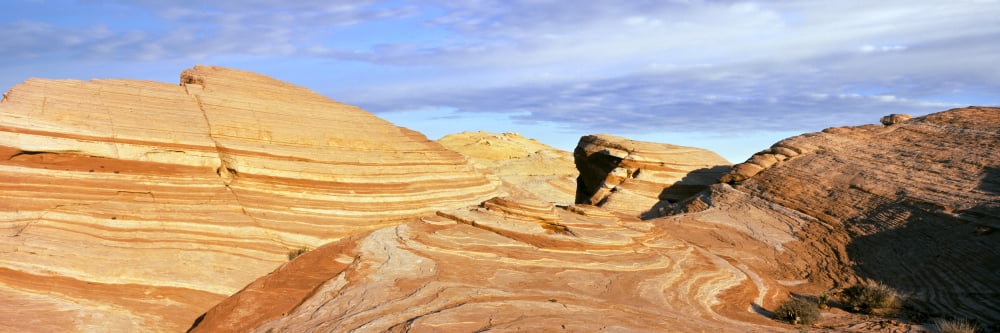 Rock formations in a valley Valley of Fire State Park Nevada USA Canvas Art - Panoramic Images (27 x 9)