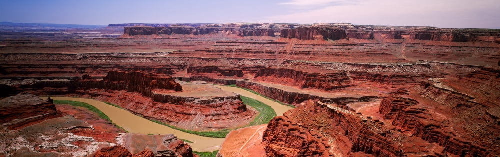 Rock formations on a landscape Canyonlands National Park Colorado River Utah USA Canvas Art - Panoramic Images (12 x 36)
