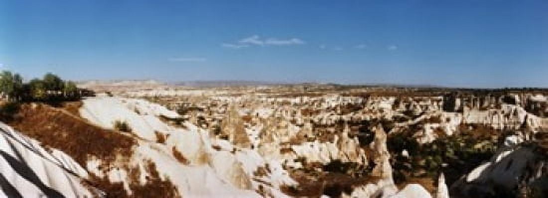 Rock formations on a landscape Cappadocia Central Anatolia Region Turkey Canvas Art - Panoramic Images (36 x 13)