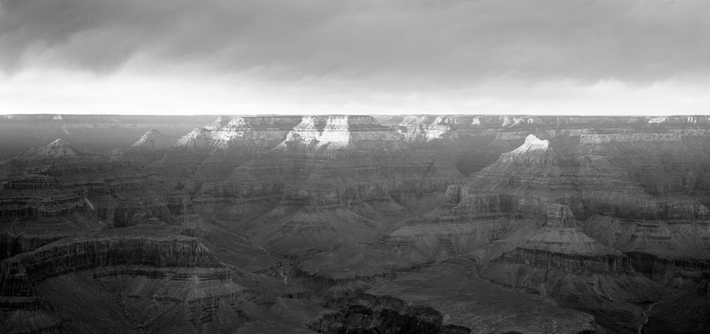 Rock formations on a landscape Hopi Point Grand Canyon National Park Arizona USA Canvas Art - Panoramic Images (12 x 24)