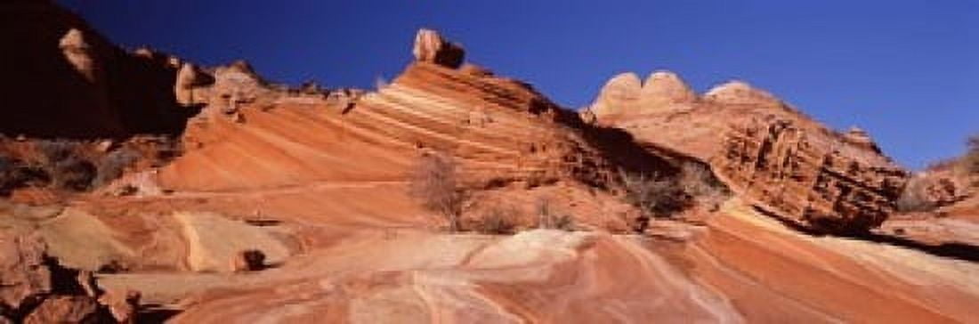 Rock formations on an arid landscape Coyote Butte Vermillion Cliffs Paria Canyon Arizona USA Canvas Art - Panoramic Images (18 x 6)