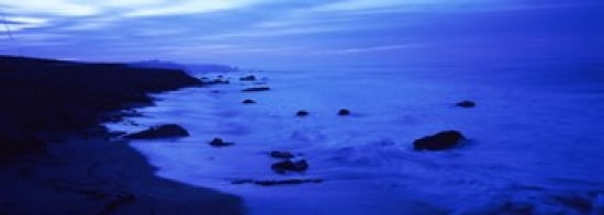 Rock formations on the beach California USA Canvas Art - Panoramic Images (36 x 13)
