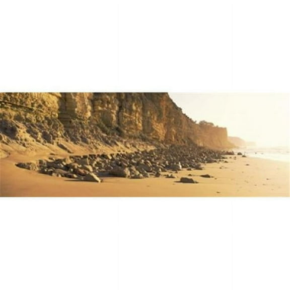 Rock formations on the beach  Lagos  Algarve  Portugal Poster Print by  - 36 x 12