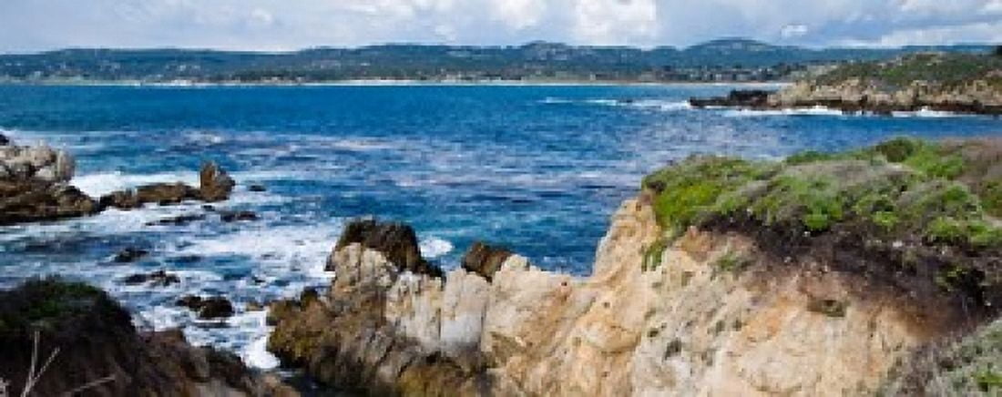 Rock formations on the coast Point Lobos State Reserve Carmel Monterey County California USA Canvas Art - Panoramic Images (15 x 6)