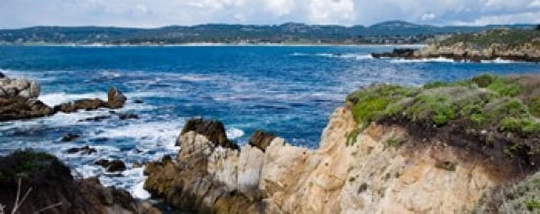 Rock formations on the coast Point Lobos State Reserve Carmel Monterey County California USA Canvas Art - Panoramic Images (30 x 12)