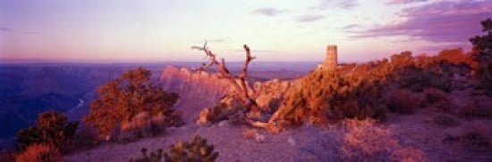 Rock formations with a river Desert View Watchtower Desert Point Grand Canyon National Park Arizona USA Canvas Art - Panoramic Images (36 x 12)