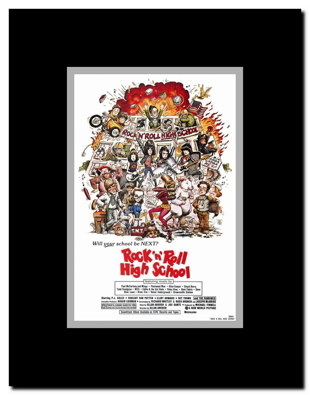 Rock 'n' Roll High School Framed Movie Poster