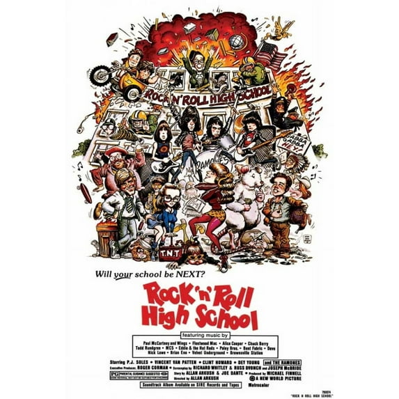 Rock 'n' Roll High School Movie Poster Print (27 x 40)