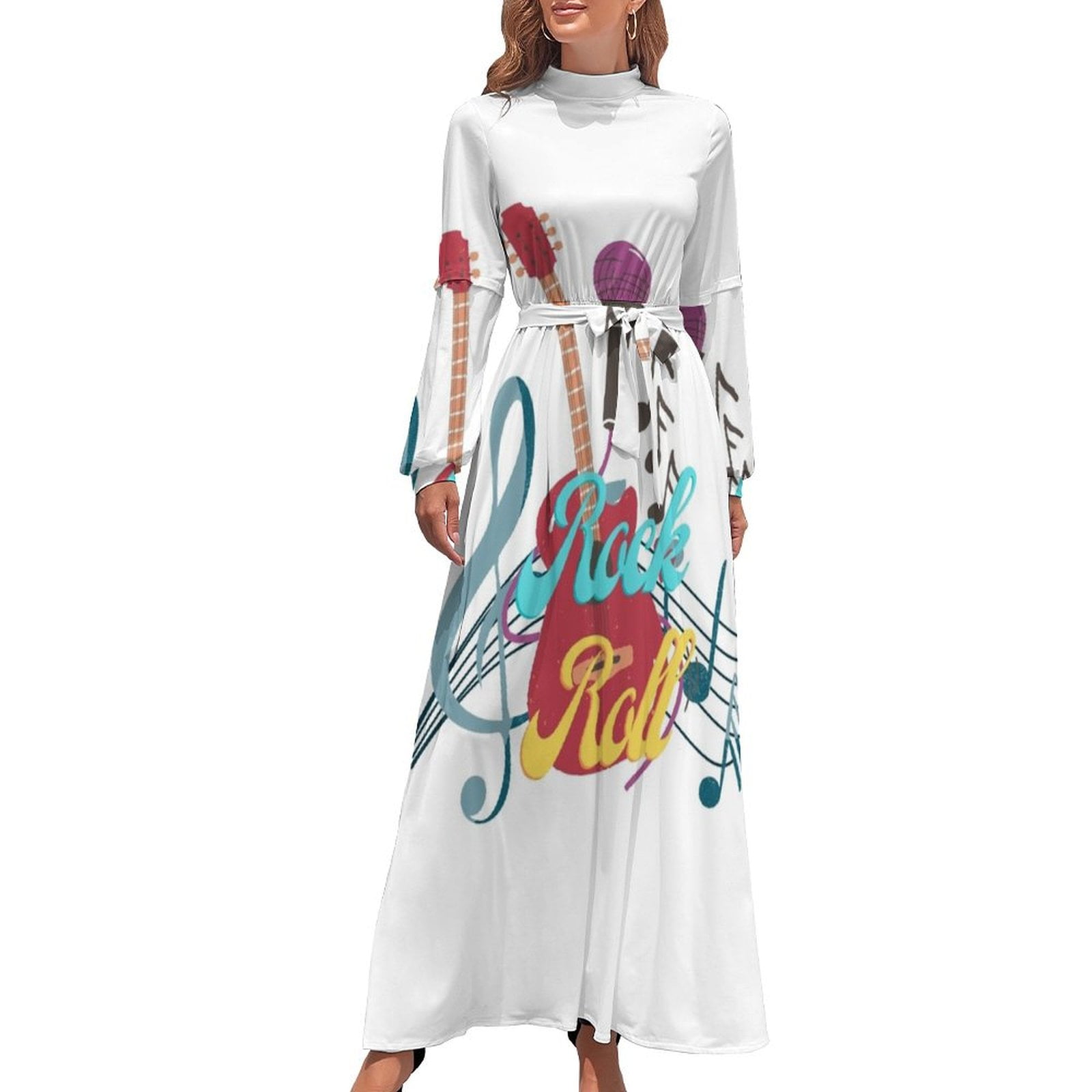 Rock n Roll Long Dress chic and elegant evening dress women's elegant loose  dresses - Walmart.com