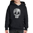 thumbnail image 1 of Rock n Roll Skull - Girl's Word Art Hooded Sweatshirt, 1 of 2