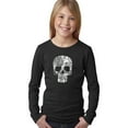 thumbnail image 1 of Rock n Roll Skull - Girl's Word Art Long Sleeve T-Shirt, 1 of 2