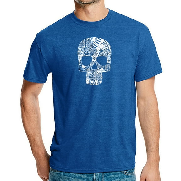 Rock n Roll Skull - Men's Premium Blend Word Art T-Shirt