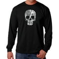 thumbnail image 1 of Rock n Roll Skull - Men's Word Art Long Sleeve T-Shirt, 1 of 2